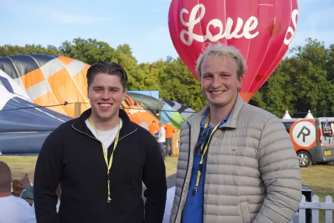 Pontifexx ballonvlucht nieuwe medewerkers